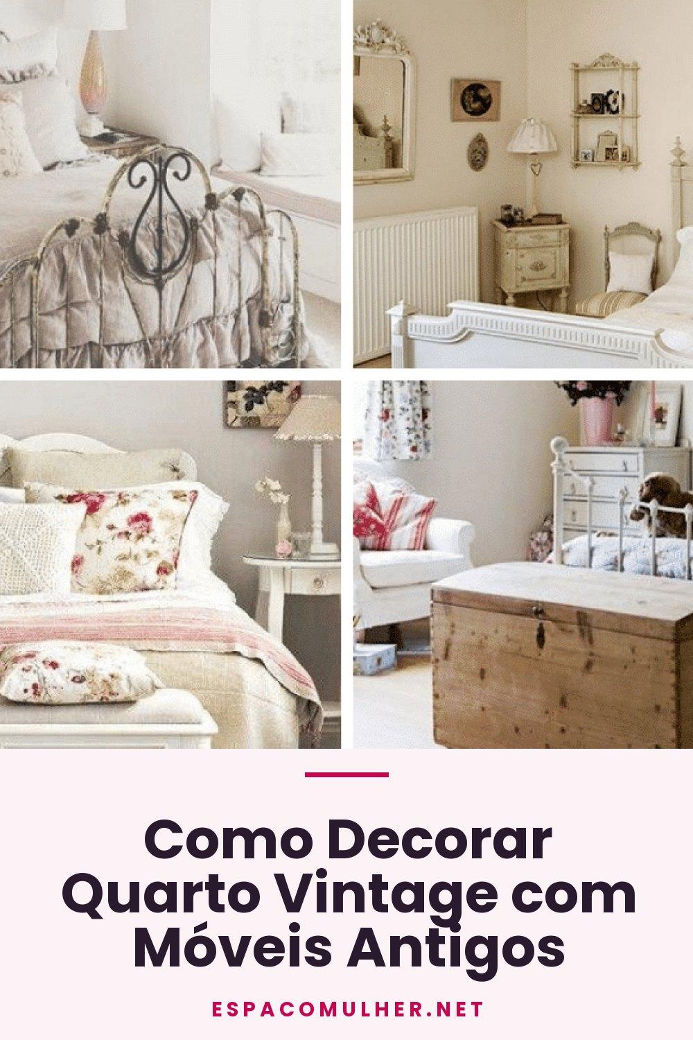 Como Decorar Quarto Vintage com Móveis Antigos