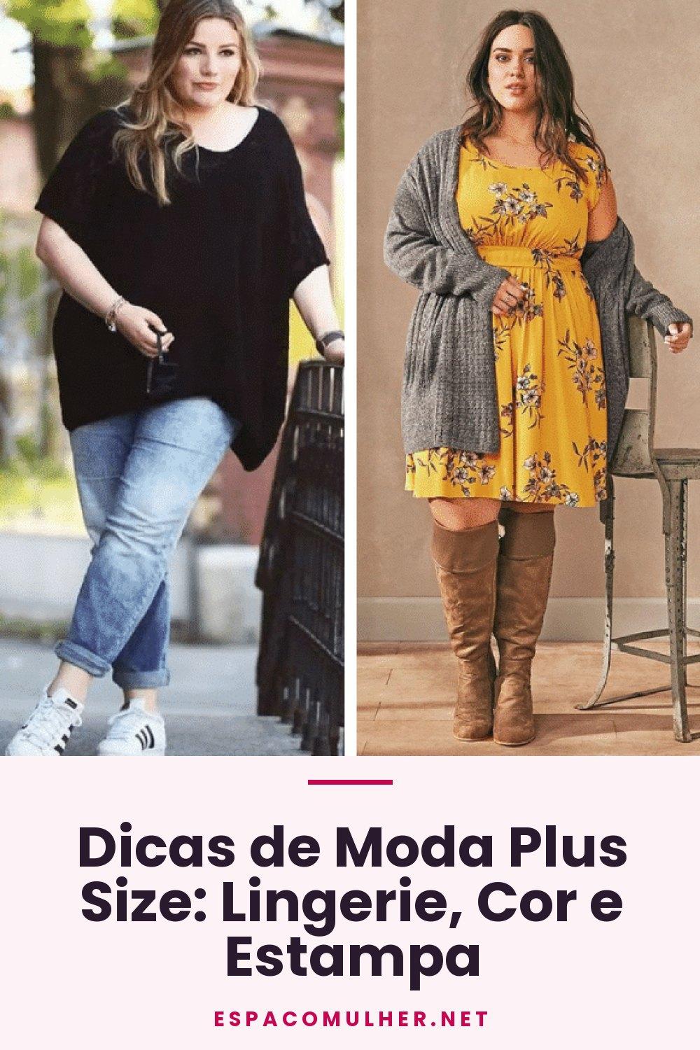 Dicas de Moda Plus Size: Lingerie, Cor e Estampa