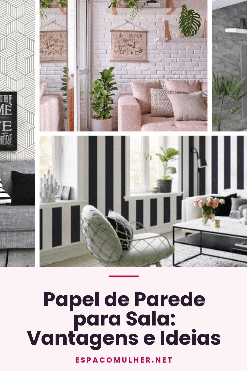 Papel de Parede para Sala: Vantagens e Ideias