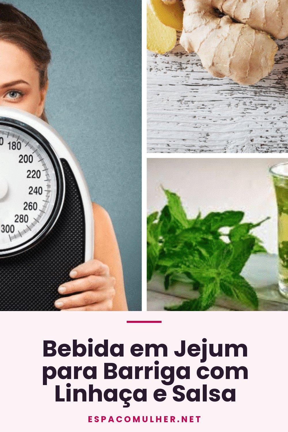 Bebida em Jejum para Barriga com Linhaça e Salsa