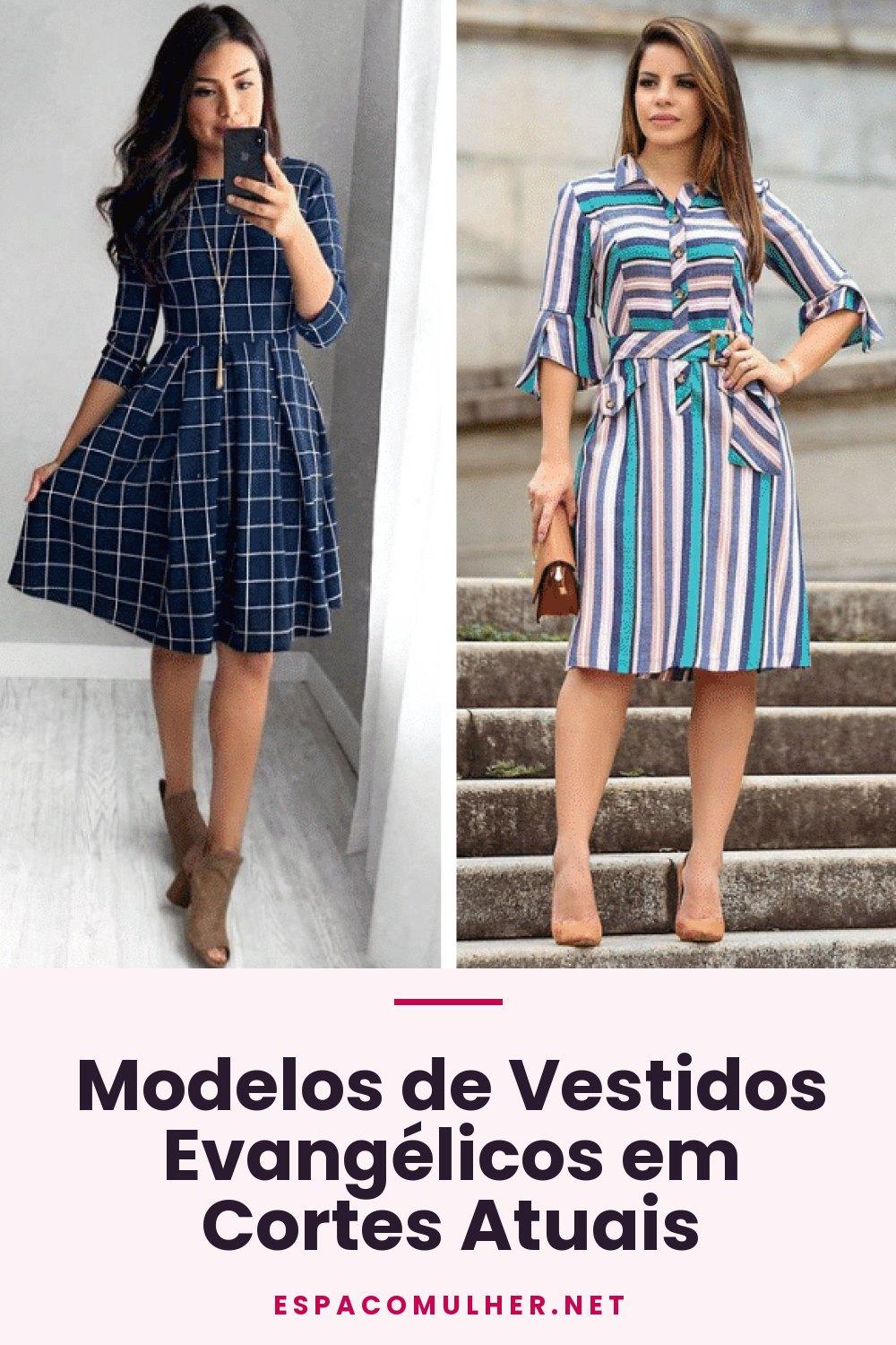 Modelos de Vestidos Evangélicos em Cortes Atuais
