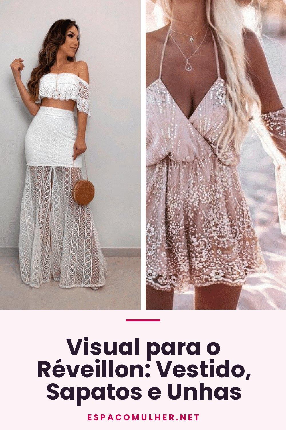 Visual para o Réveillon: Vestido, Sapatos e Unhas
